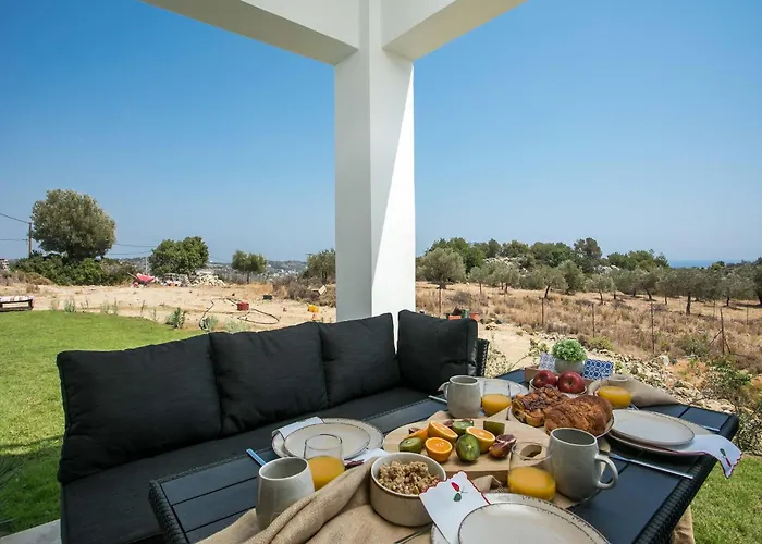 Secluded With Panoramic Sea View 빌라 Rhodes City